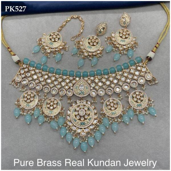 Pure brass real kundan