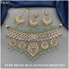 Pure brass real kundan