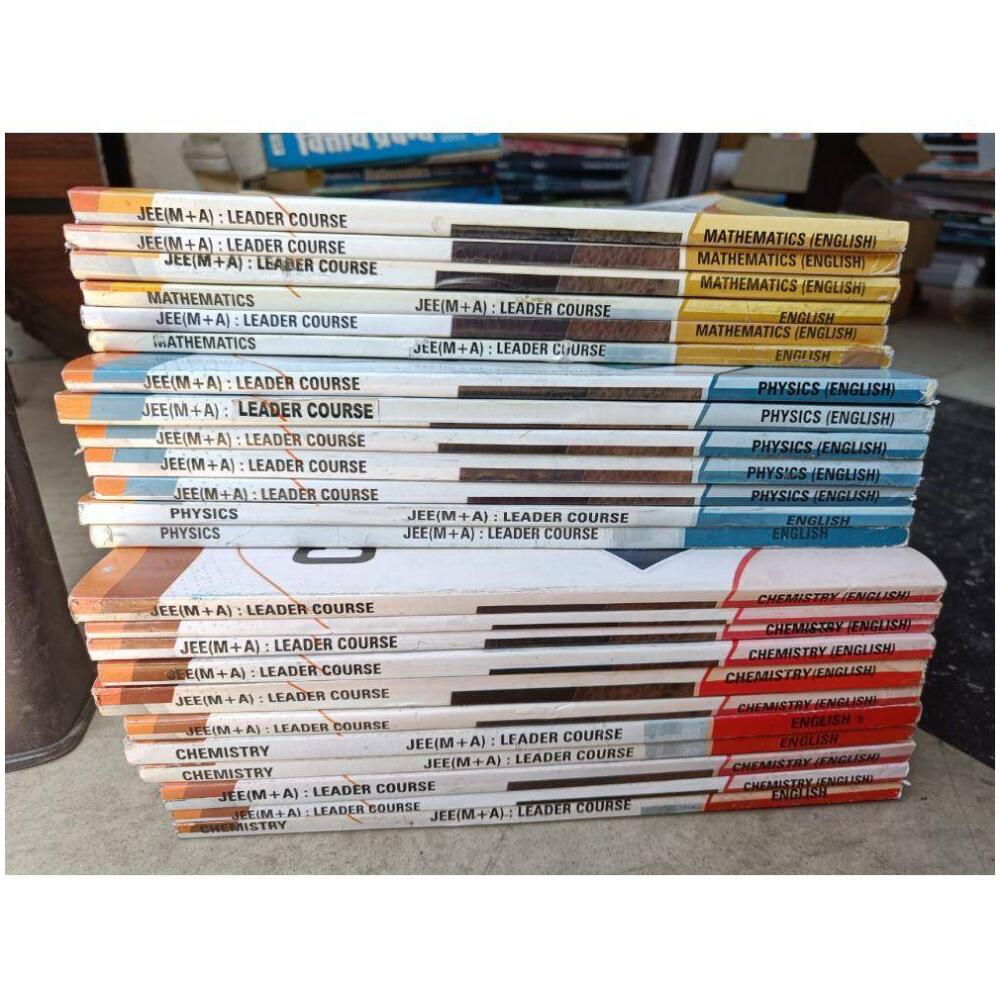 A stack of Allen JEE books on a table