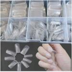 500pcs Box Full Cover Unbreakable Temporary Nail Extension Tips for Temporary Extension Clear