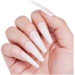 500pcs Box Coffin Shape Full Cover Unbreakable Temporary Nail Extension Tips for Temporary Extension Natural