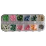 1 box Colourful Fimo Shapes Nail Decals Clay Slice for Nail Art and Craft for personal and Professional Saloon Use