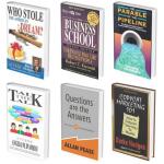 (Digital Product) English Set of 6 EBooks- Rich dad the business school + Copycat Marketing + Question are the answer + The Parable of the Pipeline +Talk the talk +whole stole the american dream (PDF)