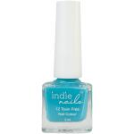 Indie Nails Poolside is Free of 12 toxins vegan cruelty-free quick dry glossy finish chip resistant. Bright Blue Colour shade Liquid: 5 ml. Blue Nail Polish for Nail Art