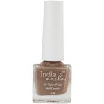 Indie Nails Mocha is Free of 12 toxins vegan cruelty-free quick dry glossy finish chip resistant. Brown Nude shade Liquid: 5 ml. Nude Nail Polish for Nail Art