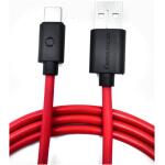 twance T20R TPE Type C to USB charging and data sync Cable, 1 Meter, Red Color