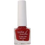 Indie Nails Blood Rush is Free of 12 toxins vegan cruelty-free quick dry glossy finish chip resistant. Red Colour shade Liquid: 5 ml. Red Nail Polish for Nail Art
