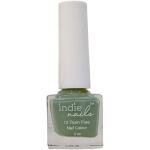 Indie Nails Holy Green is Free of 12 toxins vegan cruelty-free quick dry glossy finish chip resistant. Pastel Green Colour shade Liquid: 5 ml. Green Nail Polish for Nail Art