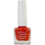 Indie Nails Sunset Orange is Free of 12 toxins vegan cruelty-free quick dry glossy finish chip resistant. Nude Orange Colour shade Liquid: 5 ml. Orange Nail Polish for Nail Art