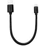 twance T23B Braided Type C to USB charging and data sync Cable, 0.25 Meter, Braided Black