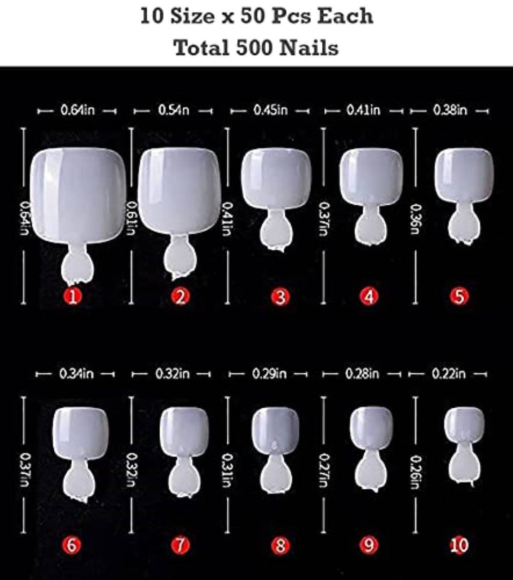 Press on Toenails for Women False Nail for Toe Full Cover Fake Toenail  Fashion Nails Artifical Toenails Acrylic Foot Nail Tips 24Pcs (Pink French)  : Amazon.in: Beauty