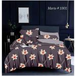 Homdazal Cotton Feel Glace Cotton Elastic Fitted Printed Queen Size Double Bed Bedsheet with 2 Pillow Cover(60"x78",