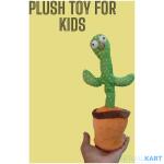 Dancing Cactus Plush Talking Toy , Sing and Shake While Playing Music, Musical Singing and Speaking Baby Toys
